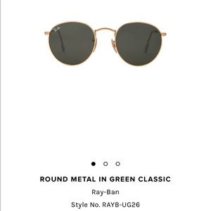 Ray-Ban Round Metal in Green Classic